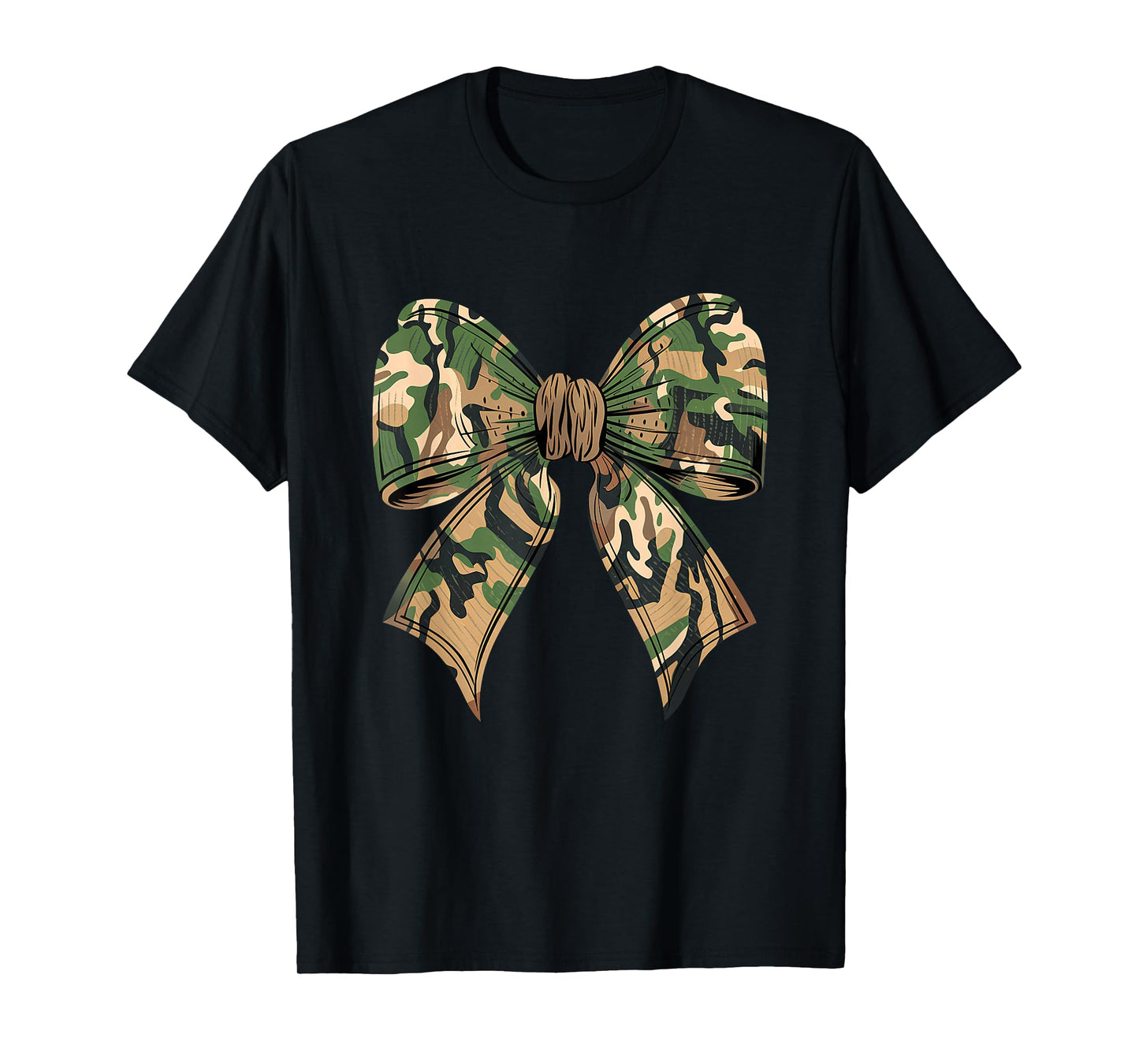 Camo Coquette Bow Hunting Camouflage Old Hunter Womens Girls T-Shirt