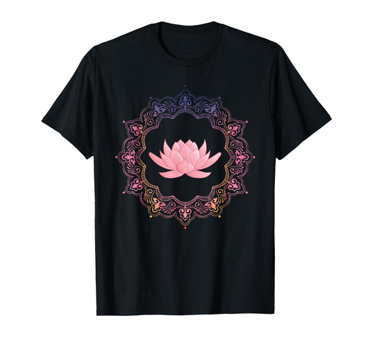 Lotus Mandala Circle | Spiritual Yoga T-Shirt