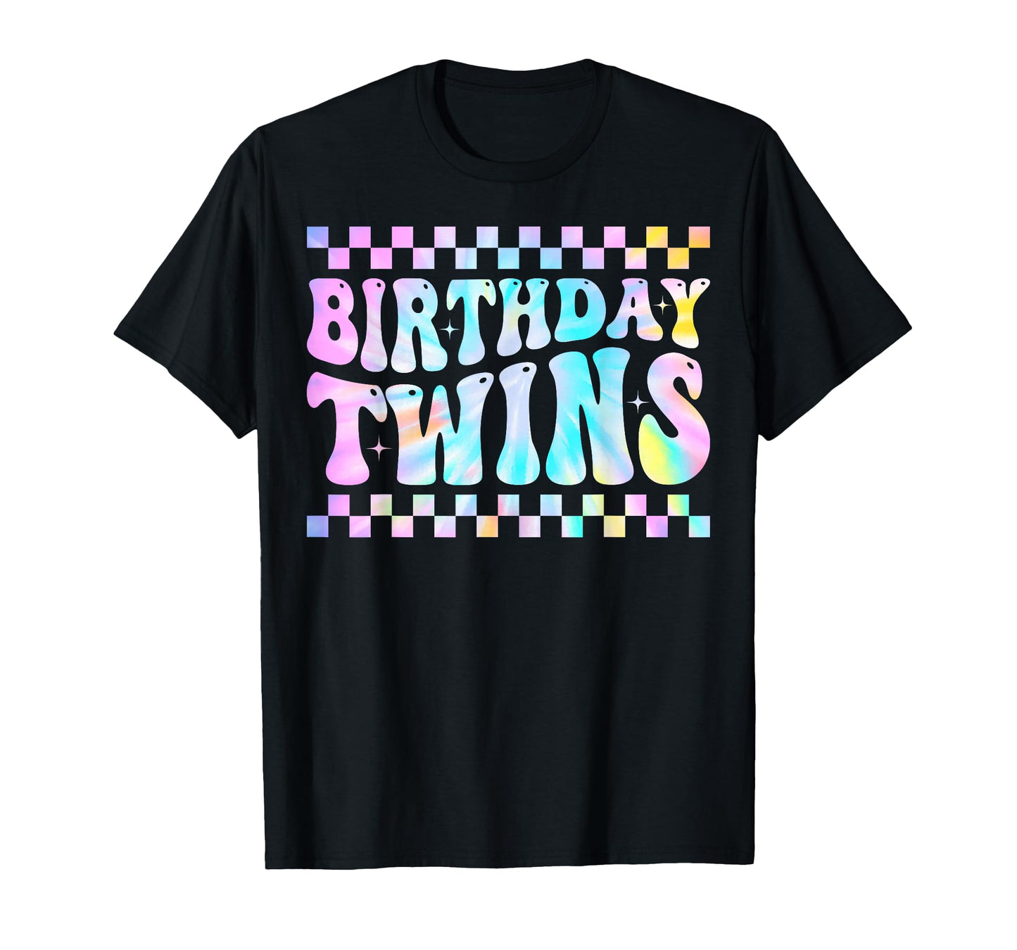 Birthday Twins Retro Matching Twin Birthday Boys Girls T-Shirt