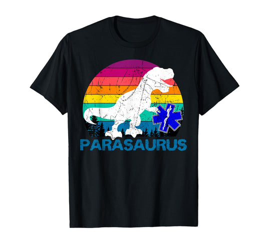 Paramedic Retro Vintage T-Rex Emergency Medical Technician T-Shirt