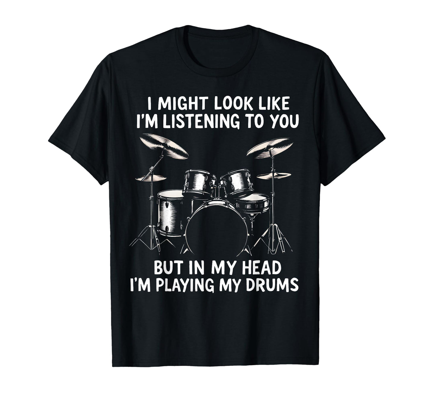 Funny Drum Design Music Lover Drummer T-Shirt