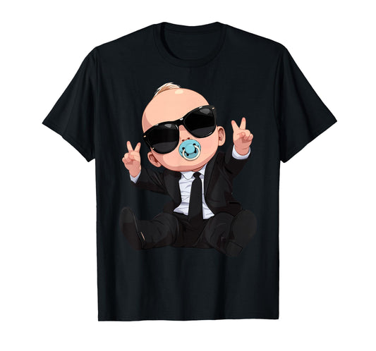 Baby Birthday Party Gift Boy Girl Toddler Like A Boss Kids T-Shirt
