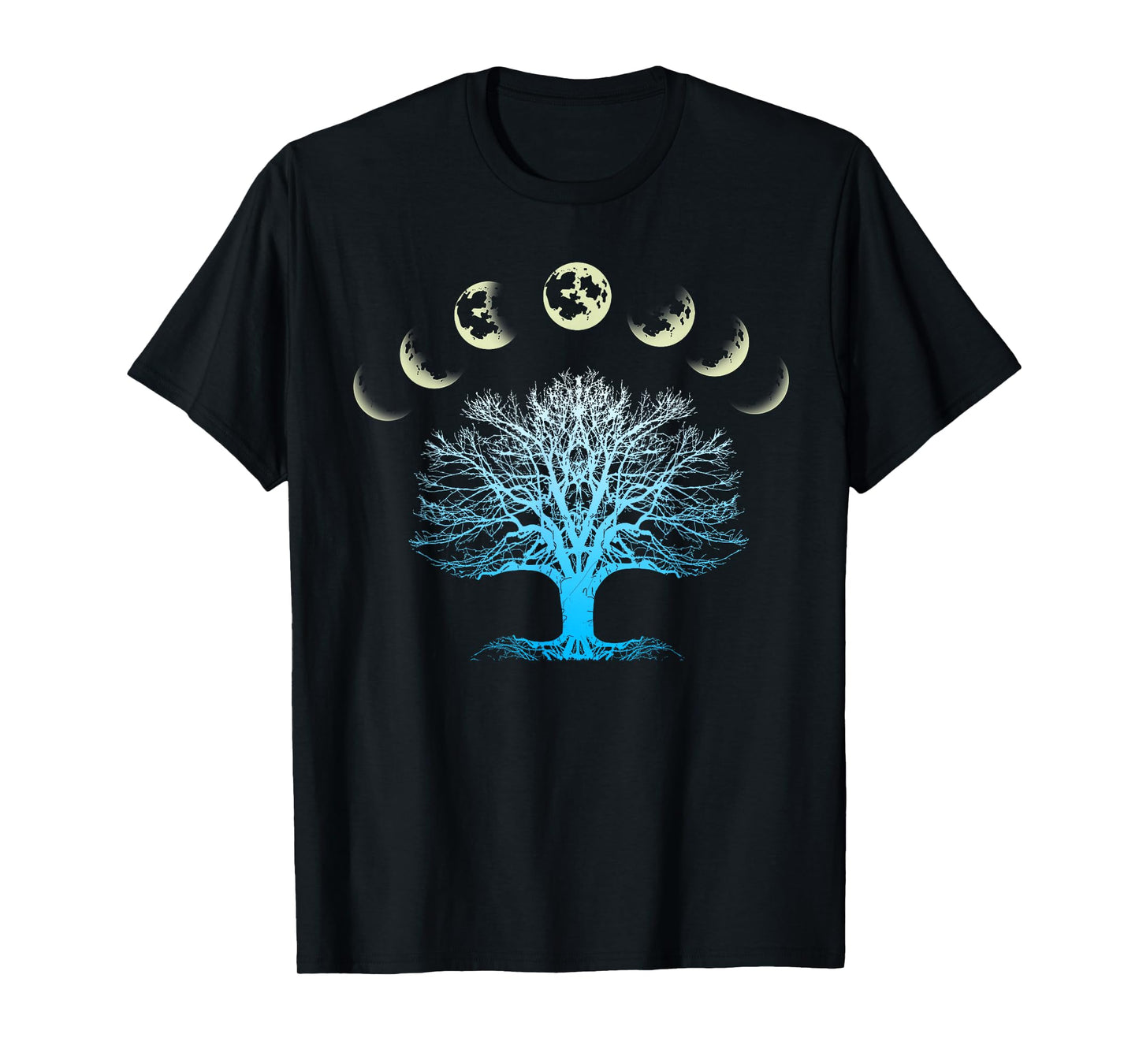 Tree Of Life Spiritual Shirt Moonphases for Yoga T-Shirt