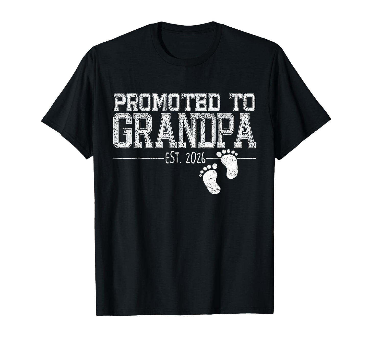 Grandpa 2026 Baby Announcement Promoted to Grandpa Est 2026 T-Shirt