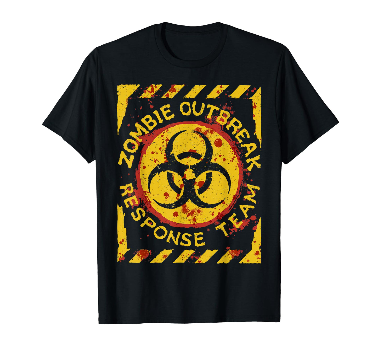 Zombie Outbreak Halloween Response Team Funny Men Apocalypse T-Shirt