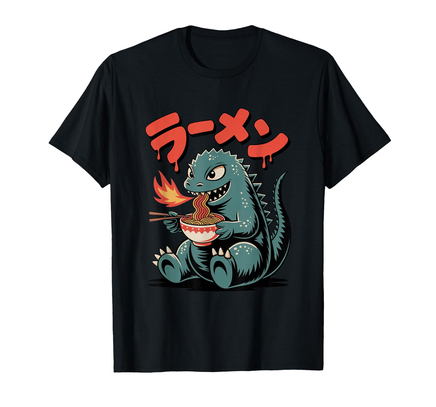 Cute Kaiju Ramen Kawaii Fun Japanese Noodle Food Lover Gifts T-Shirt
