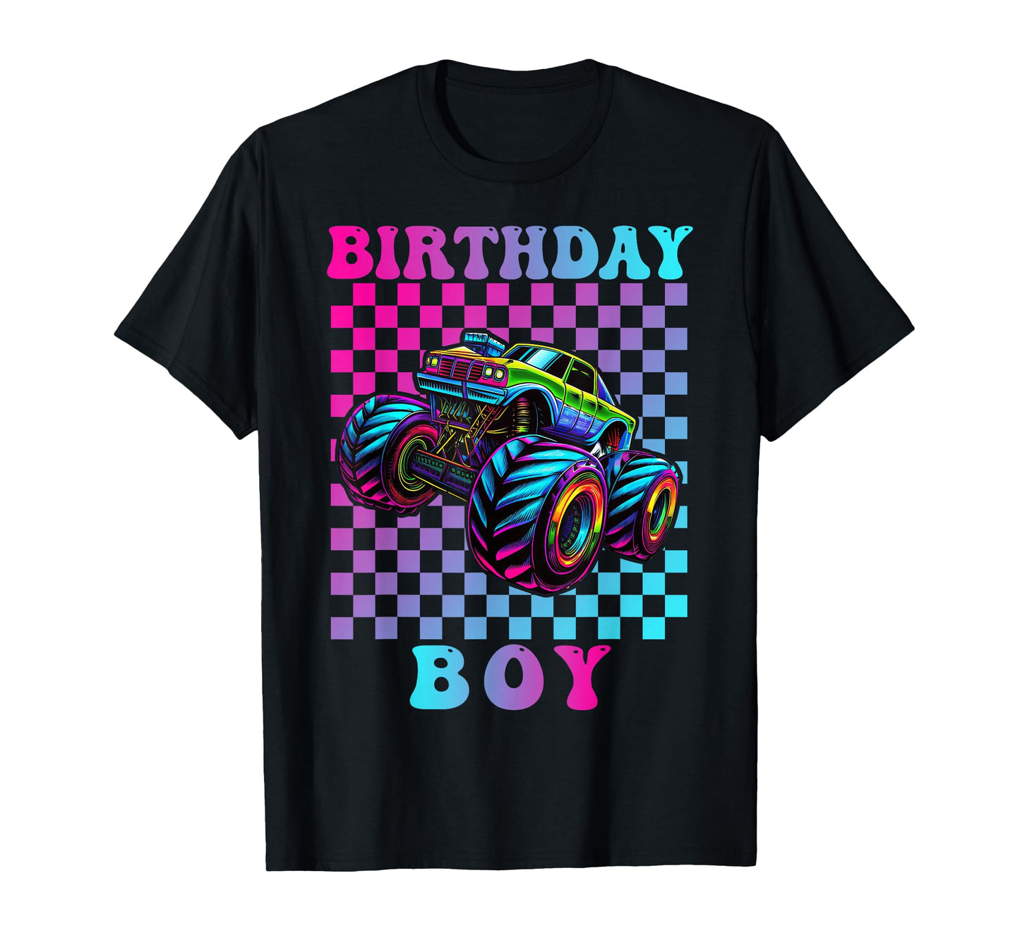 Monster Truck Birthday Boy Family Matching Truck Lovers T-Shirt