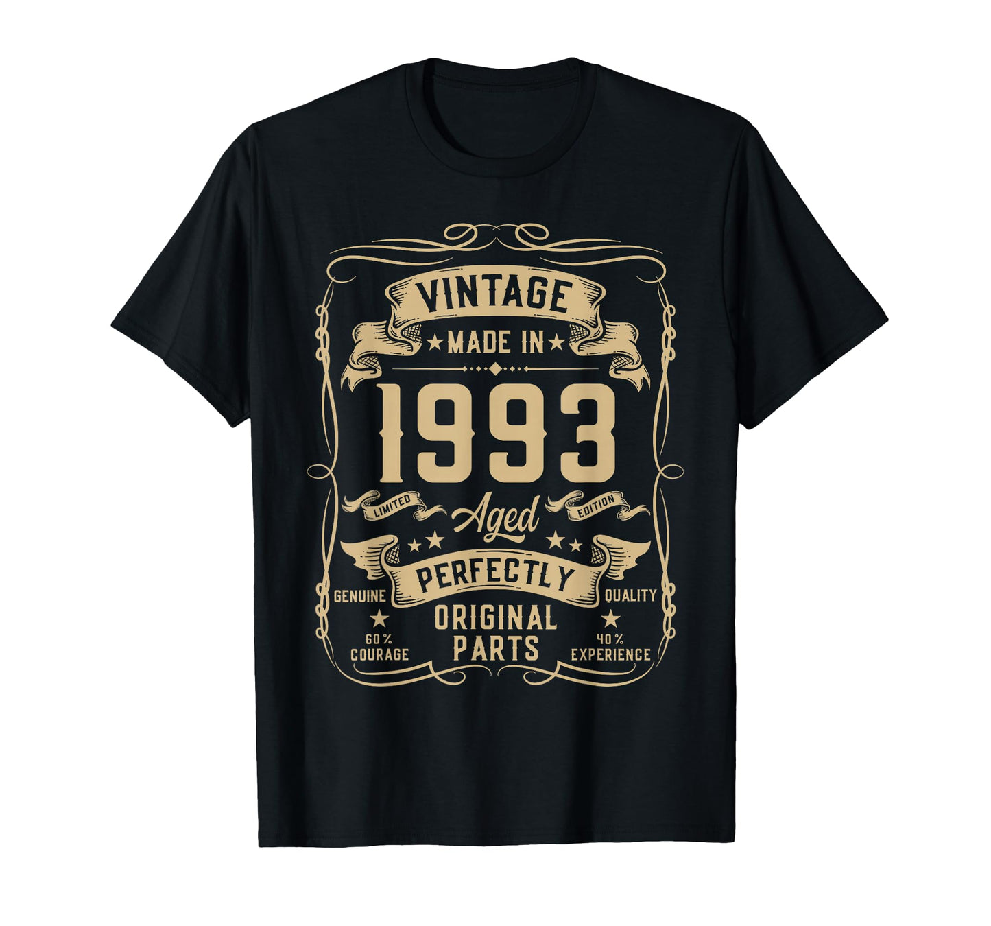 Vintage 1993 33yr 33rd Birthday Gifts for Men 33 Years Old T-Shirt