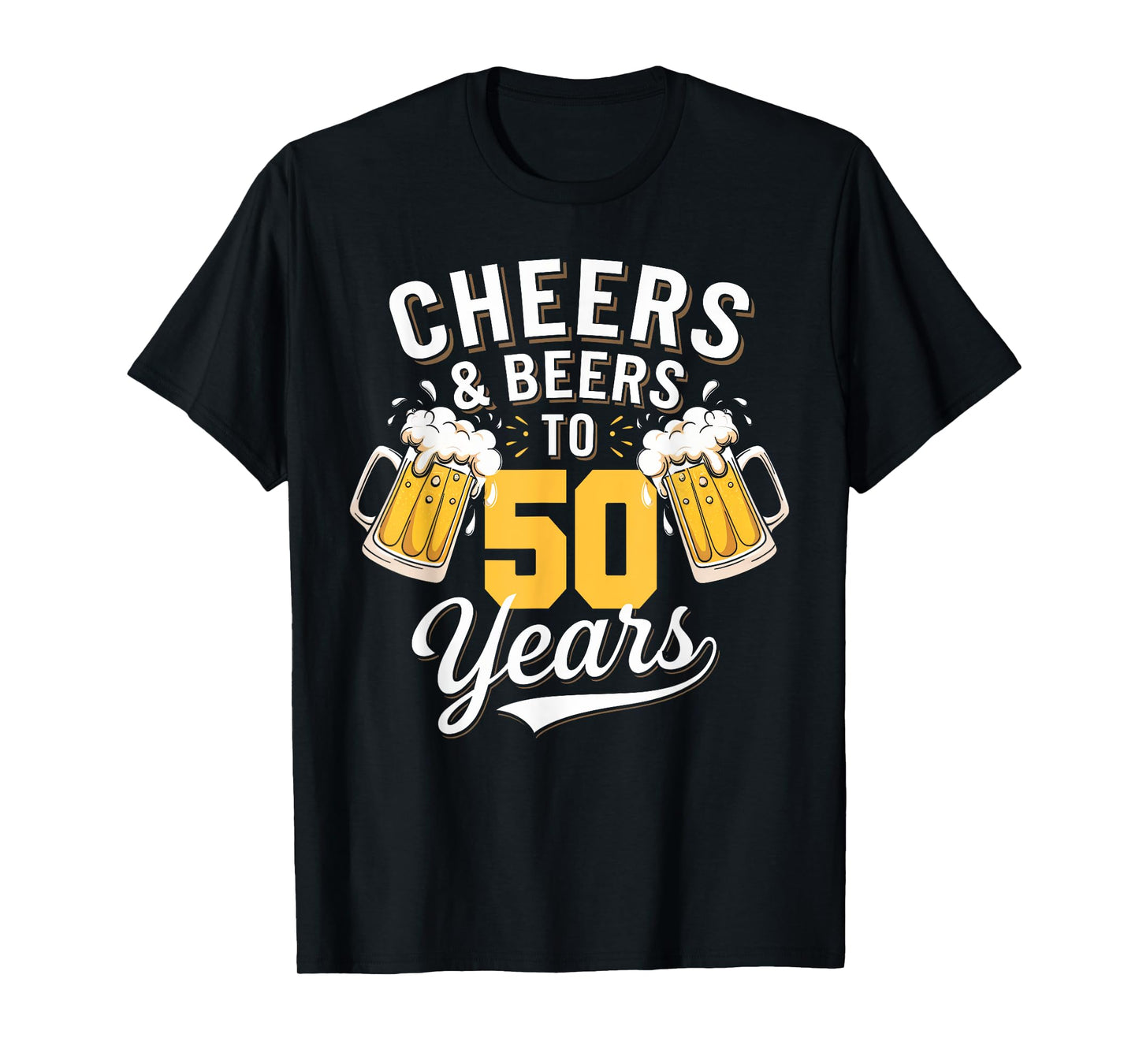 Cheer & Beer to 50 Years 50th Birthday Beer Drinking Party T-Shirt