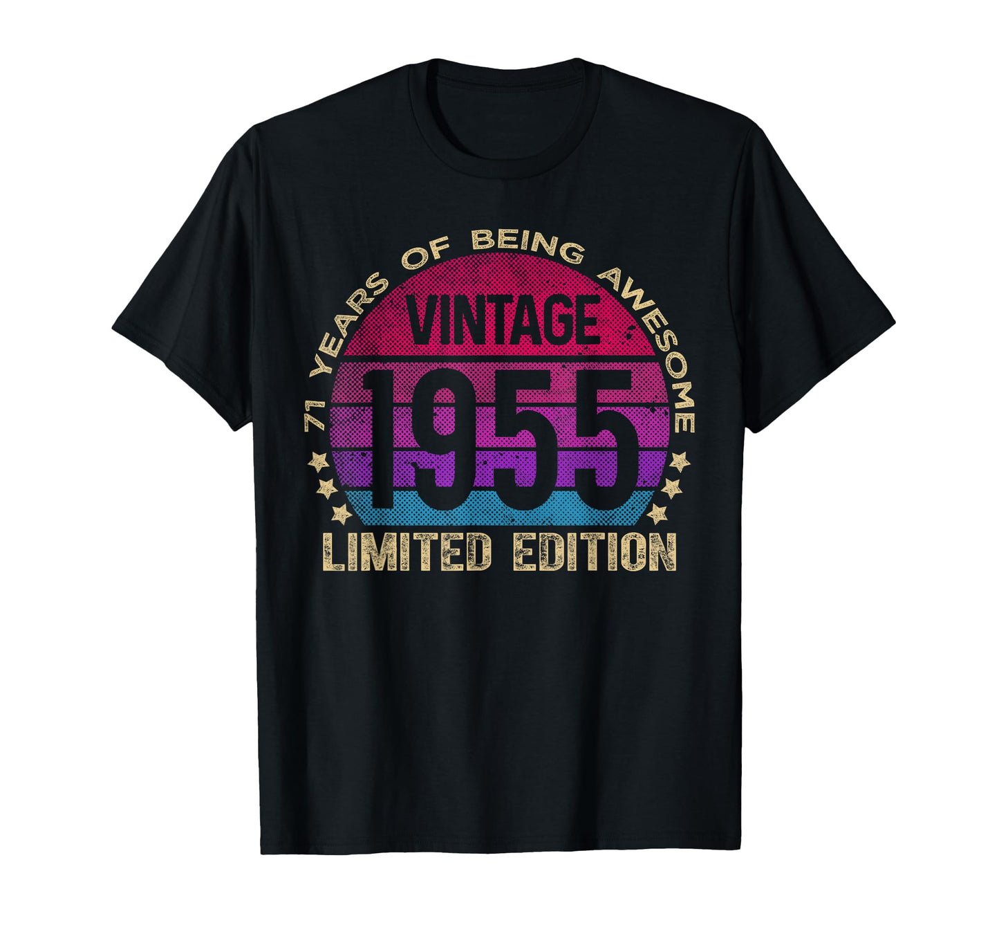 71 Year Old Gifts Vintage 1955 Limited Edition 71st Birthday T-Shirt