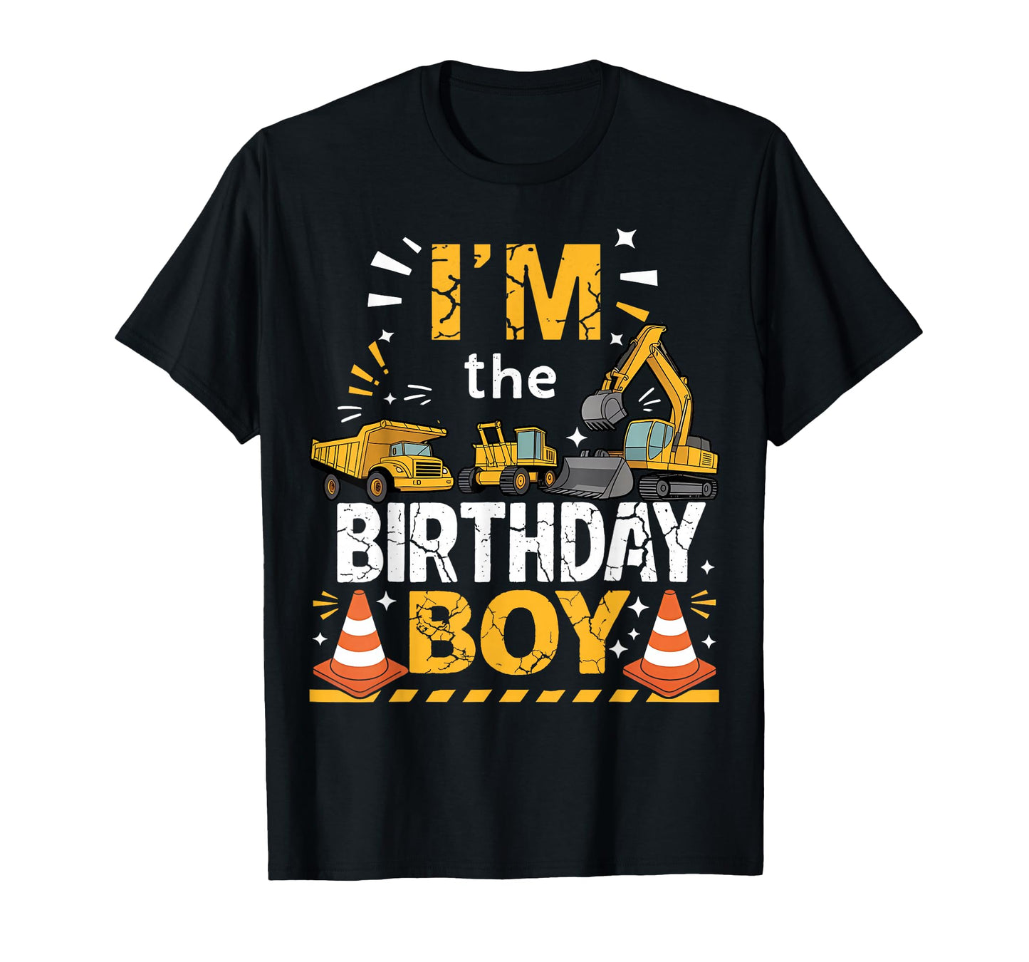 I'm The Birthday Boy Construction Theme Matching T-Shirt