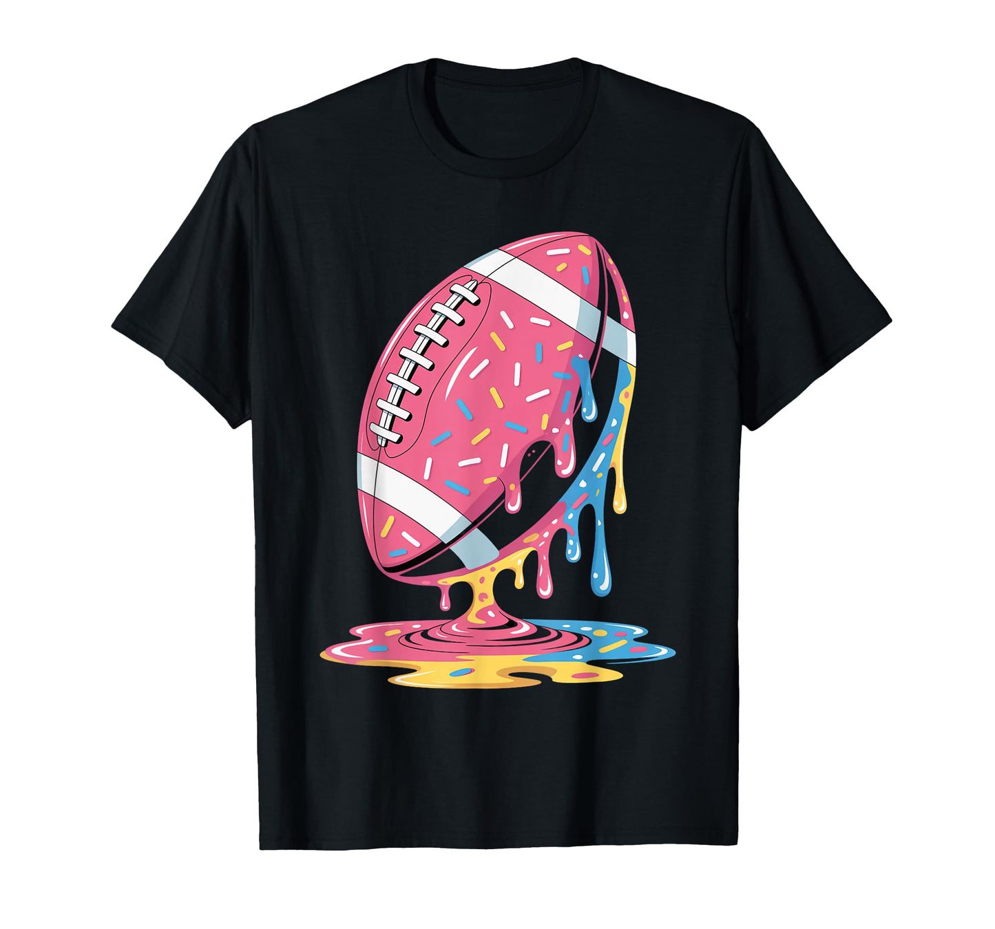 Ice Cream Drip Men Women Game American Football Drip T-Shirt