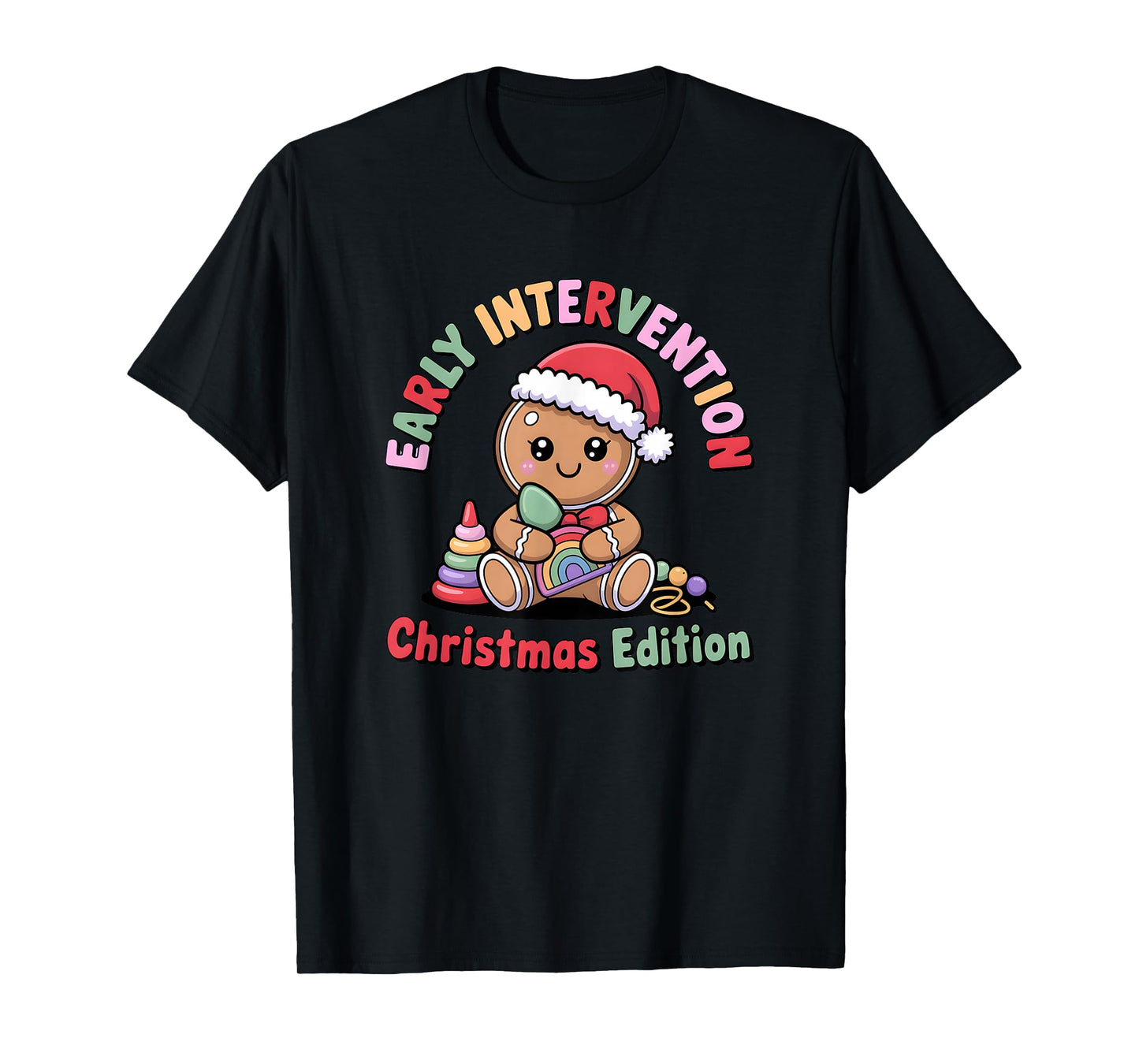 Cute Gingerbread Early Interventionist T-Shirt