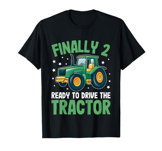 Tractor 2nd Birthday Shirt – Ready to Drive the Tractor T-Shirt