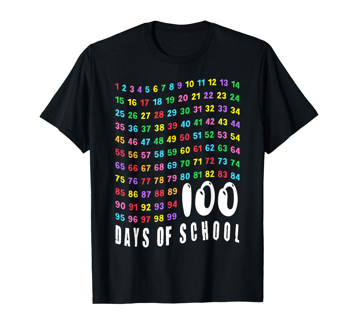 100th Day of School Math Teachers Kids Counting Numbers 100 T-Shirt