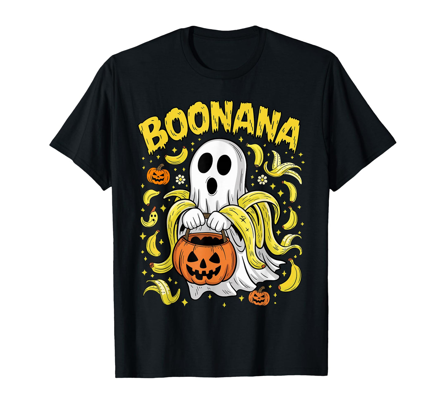 Boonana Cute Ghost Banana Ghost Food Halloween Costume T-Shirt