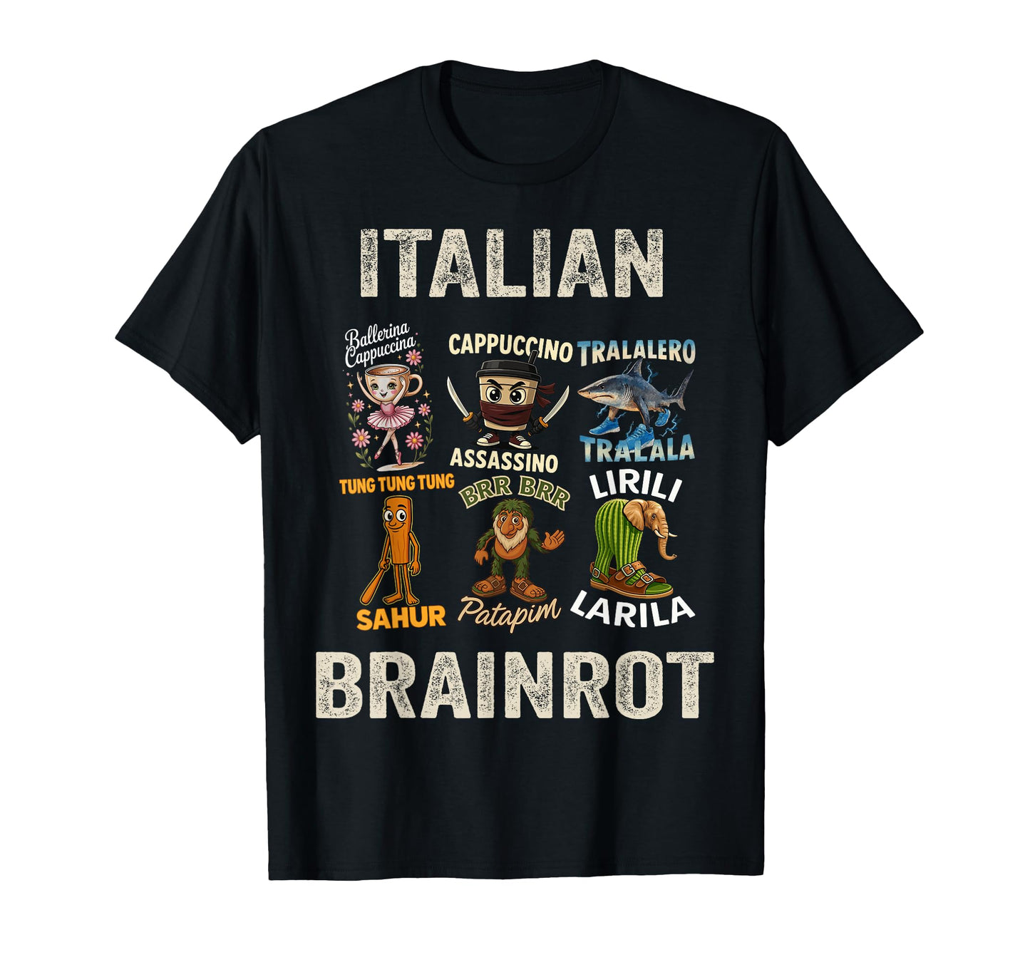 Funny Brain Rot Italian Brainrot T-Shirt