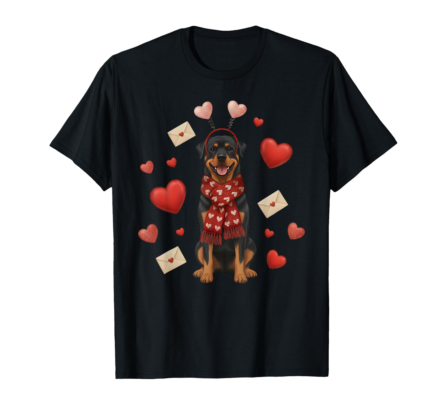 Cute Rottweiler Dog Valentine’s Day Dog Mom - Rottie Lover T-Shirt