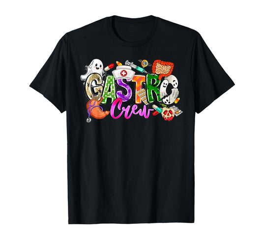 Gastro Crew Gastroenterology Nurse Funny Halloween gi nurse T-Shirt