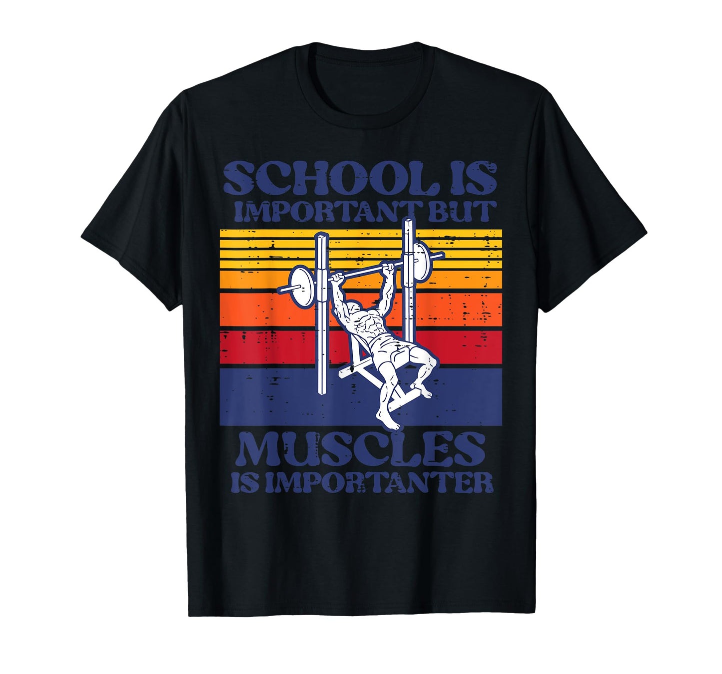 Gym School Important Muscles Importanter Workout Boys Girls T-Shirt
