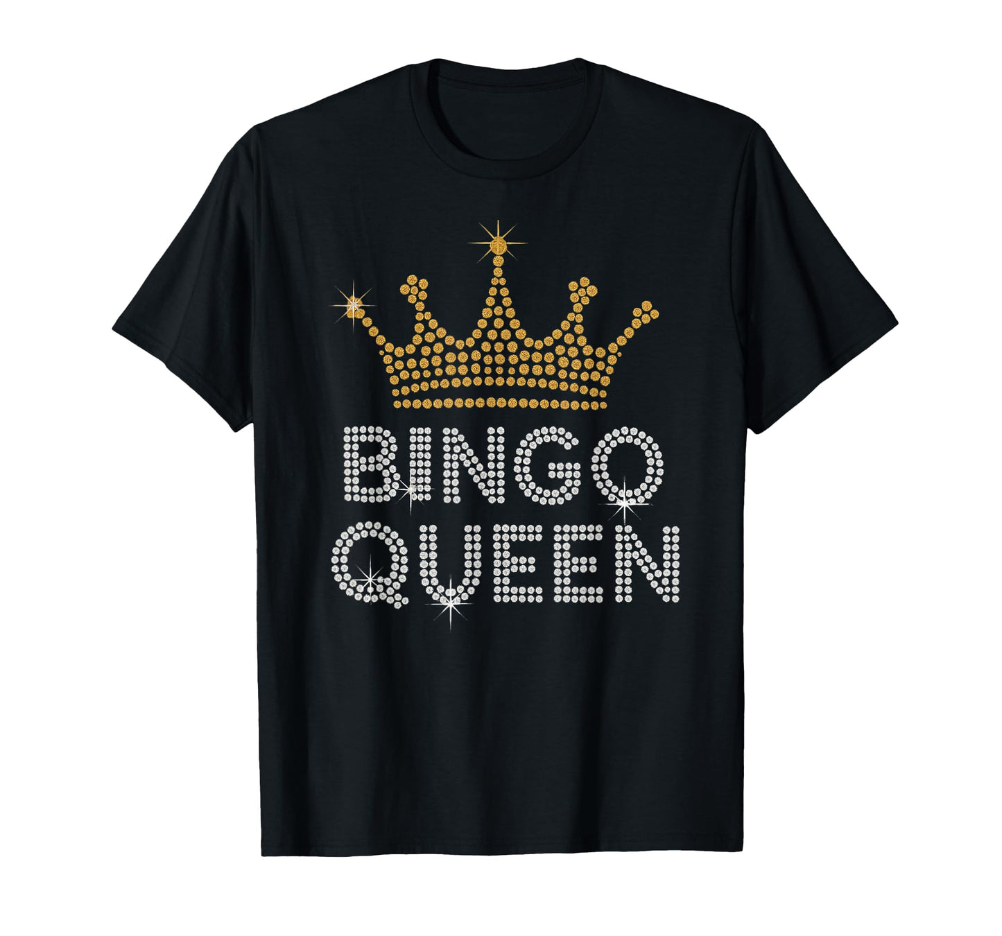 Bingo Queen Bingo Player Game Party Funny Women Girls Cute T-Shirt