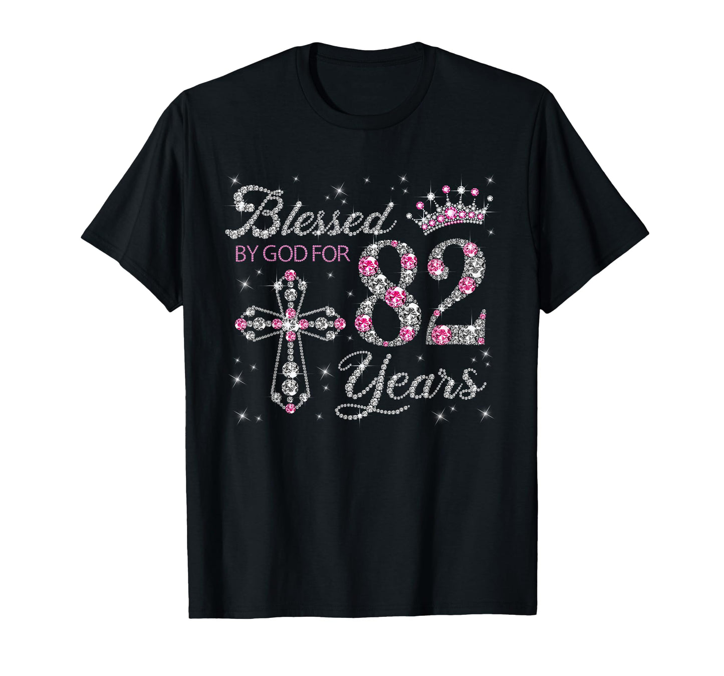 Blessed by God For 82 Years Old 82nd Birthday Gift For Women T-Shirt
