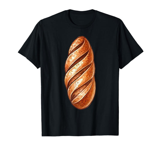 Baguette Costume Halloween Fancy Bread Cosplay Food Costume T-Shirt