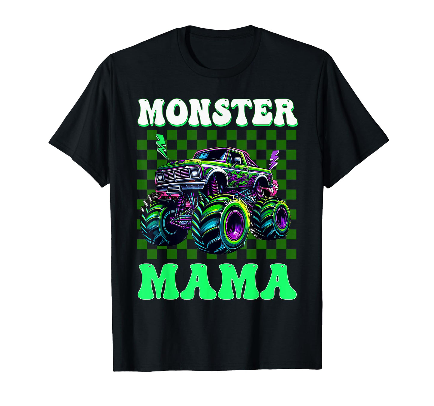 Monster Truck Mom Mama of The Birthday Boy Family Matching T-Shirt