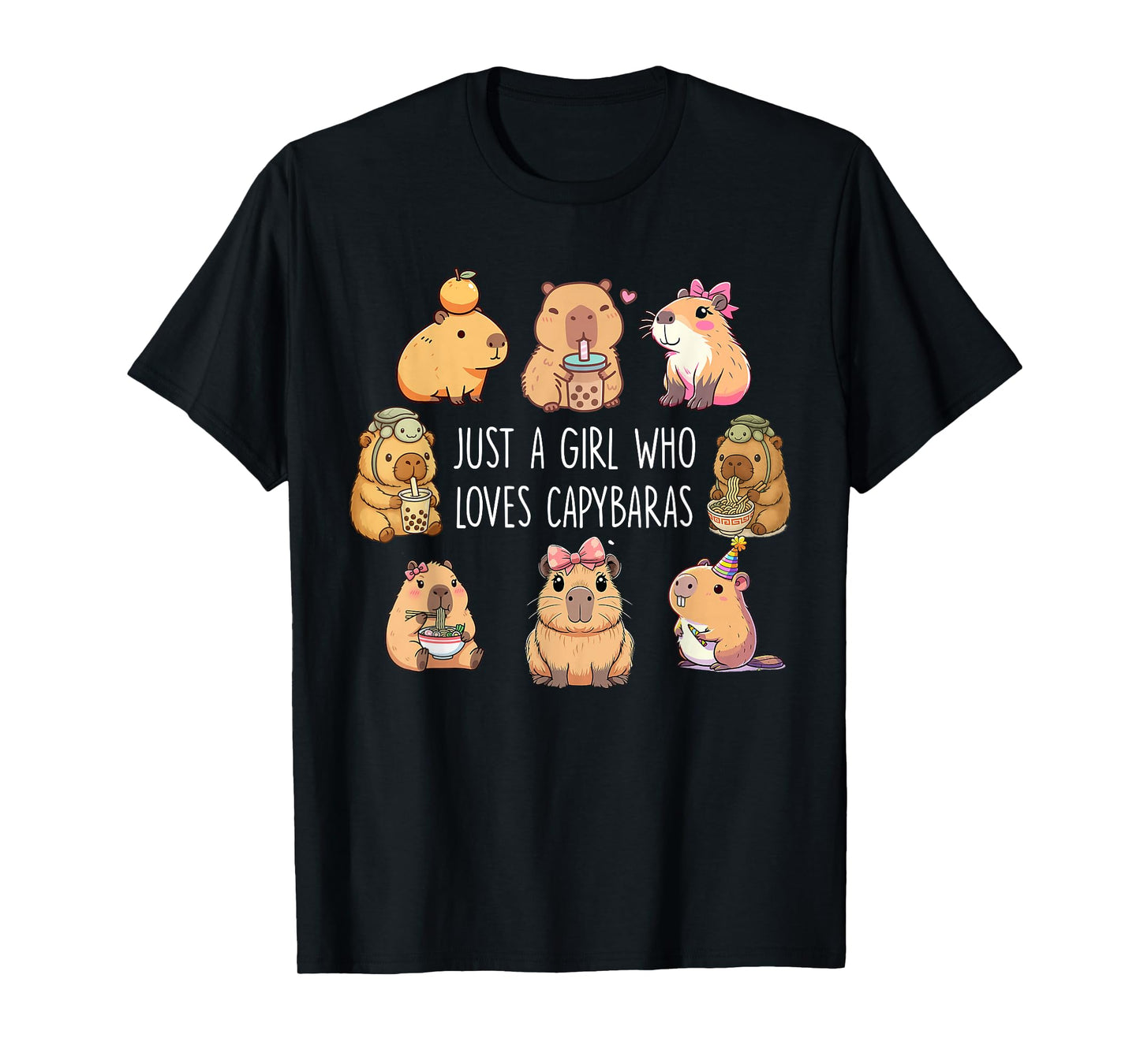 Just A Girl Who Loves Capybaras T-Shirt