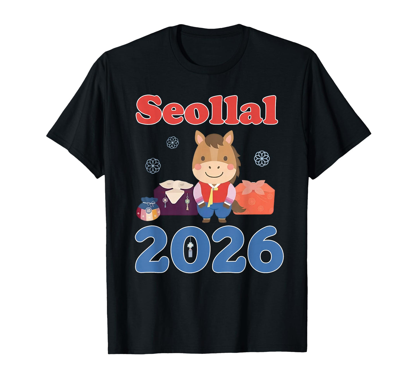 Seollal Korean Lunar New Year 2026 Year of The Horse T-Shirt