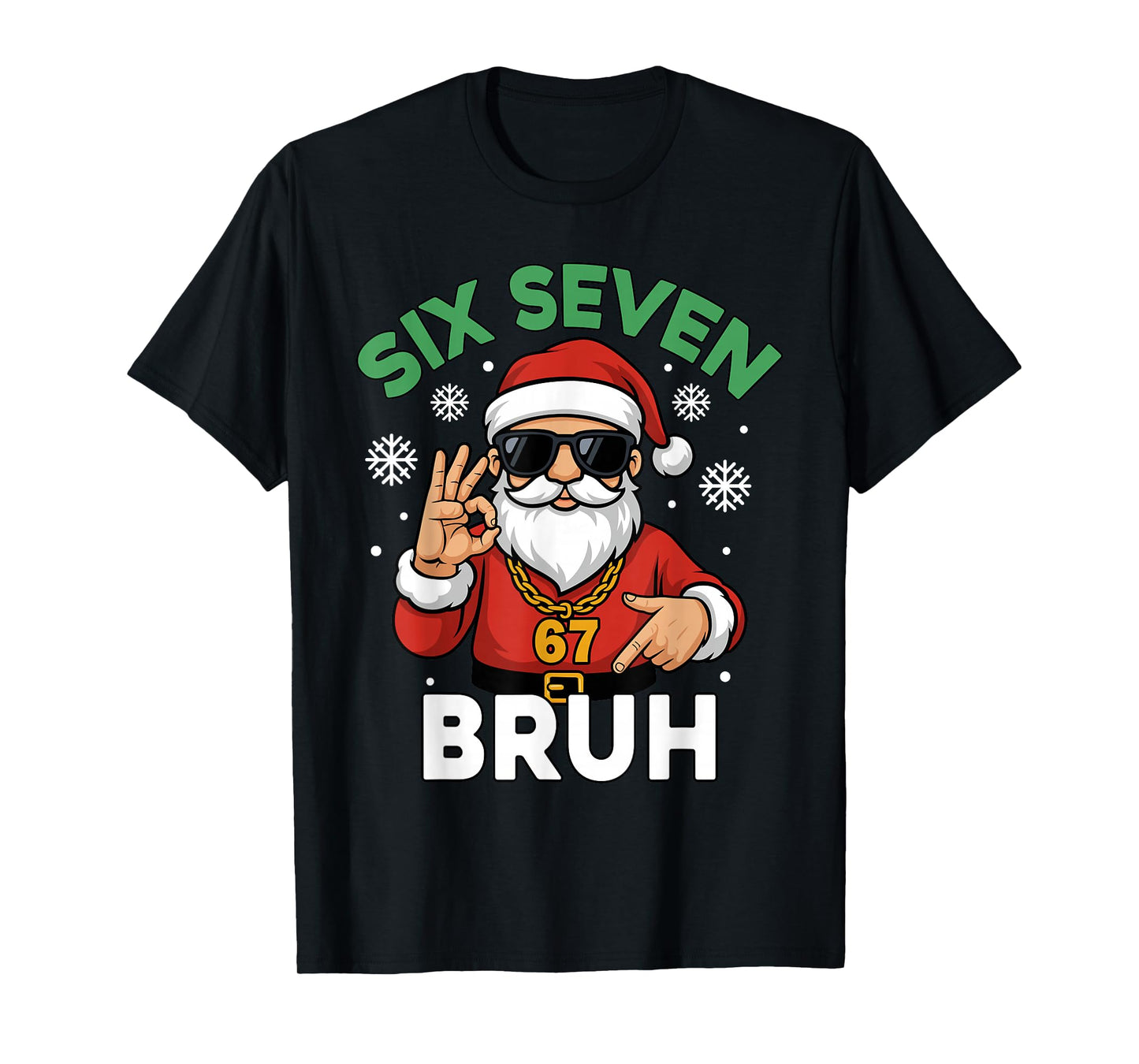 Six Seven 67 Christmas 6 7 Bruh Boys Kids 6-7 Meme Youth T-Shirt