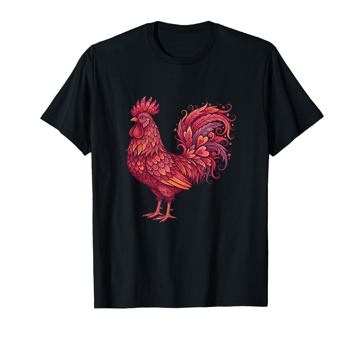 Chicken Valentines Day Heart for Farmers Cute Chicken Couple T-Shirt
