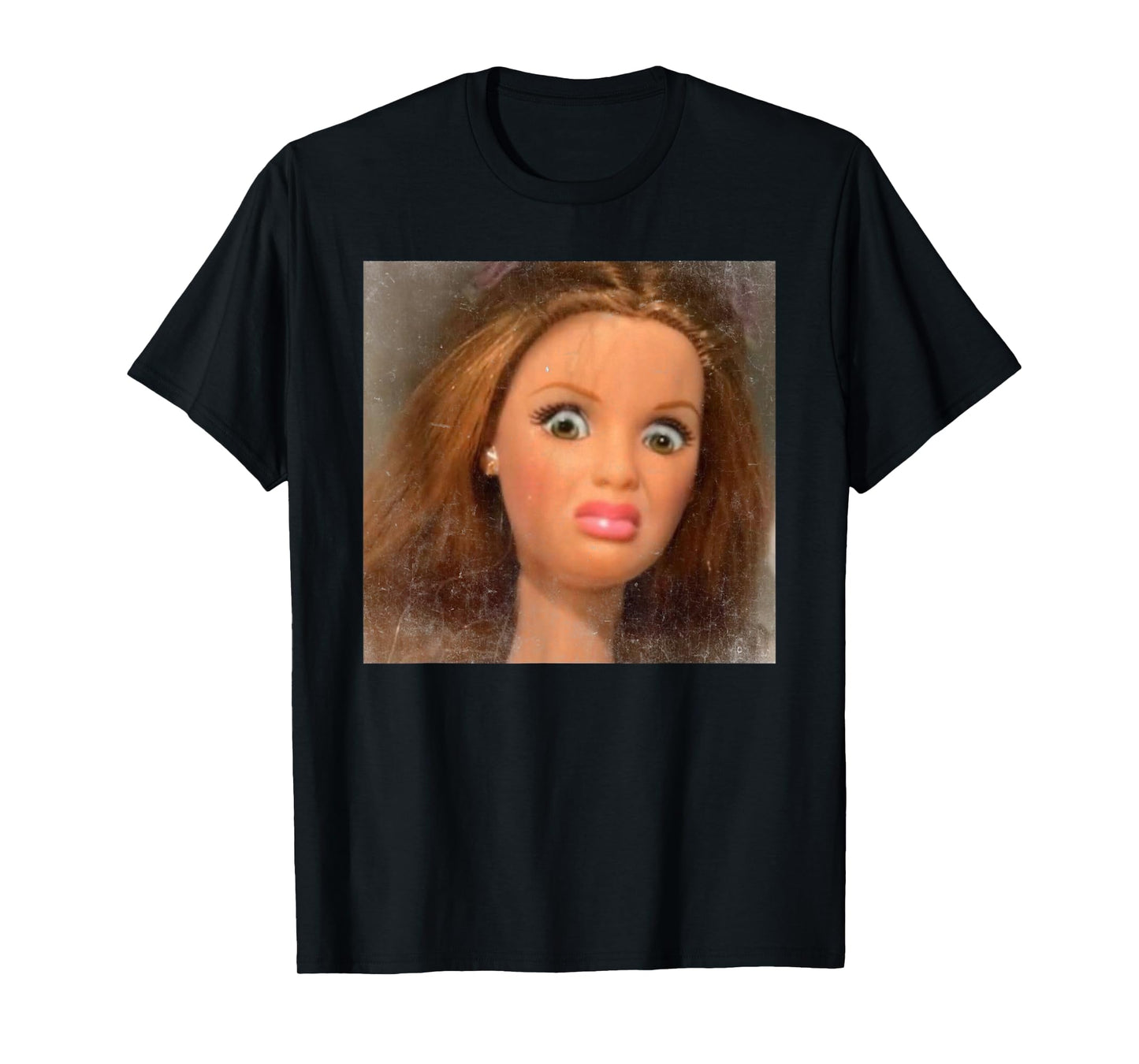 Funny Disgusting Doll face Meme T-Shirt