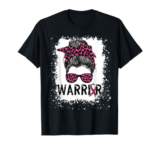 Warrior Breast Cancer Shirts Awareness Support Pink Ribbon T-Shirt