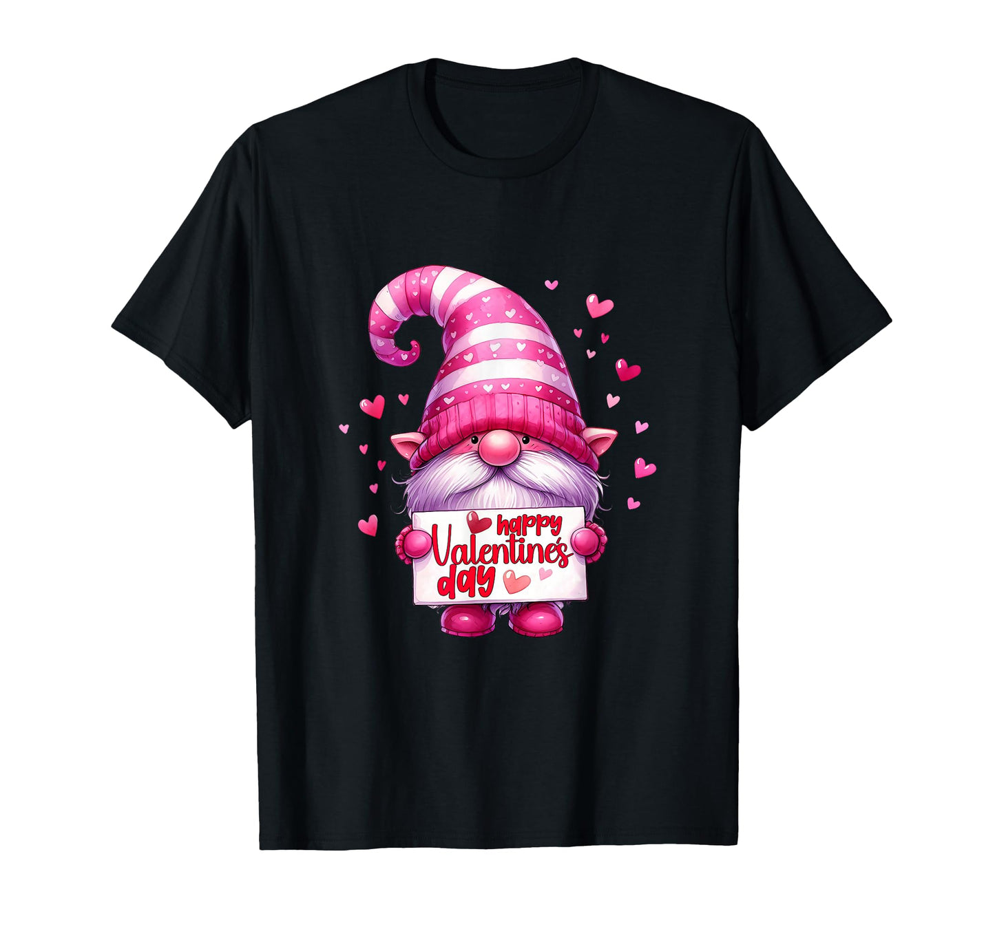Happy Valentine's Day Gnomes Love Heart T-Shirt