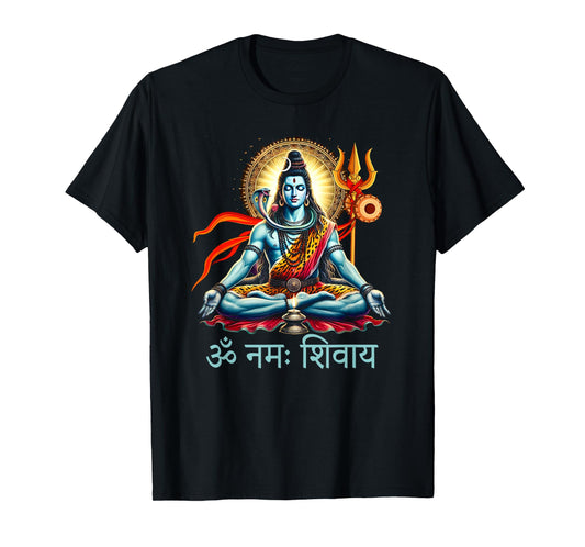 Shiva Hindu God Shiva Yoga Meditation Spiritual Religious T-Shirt