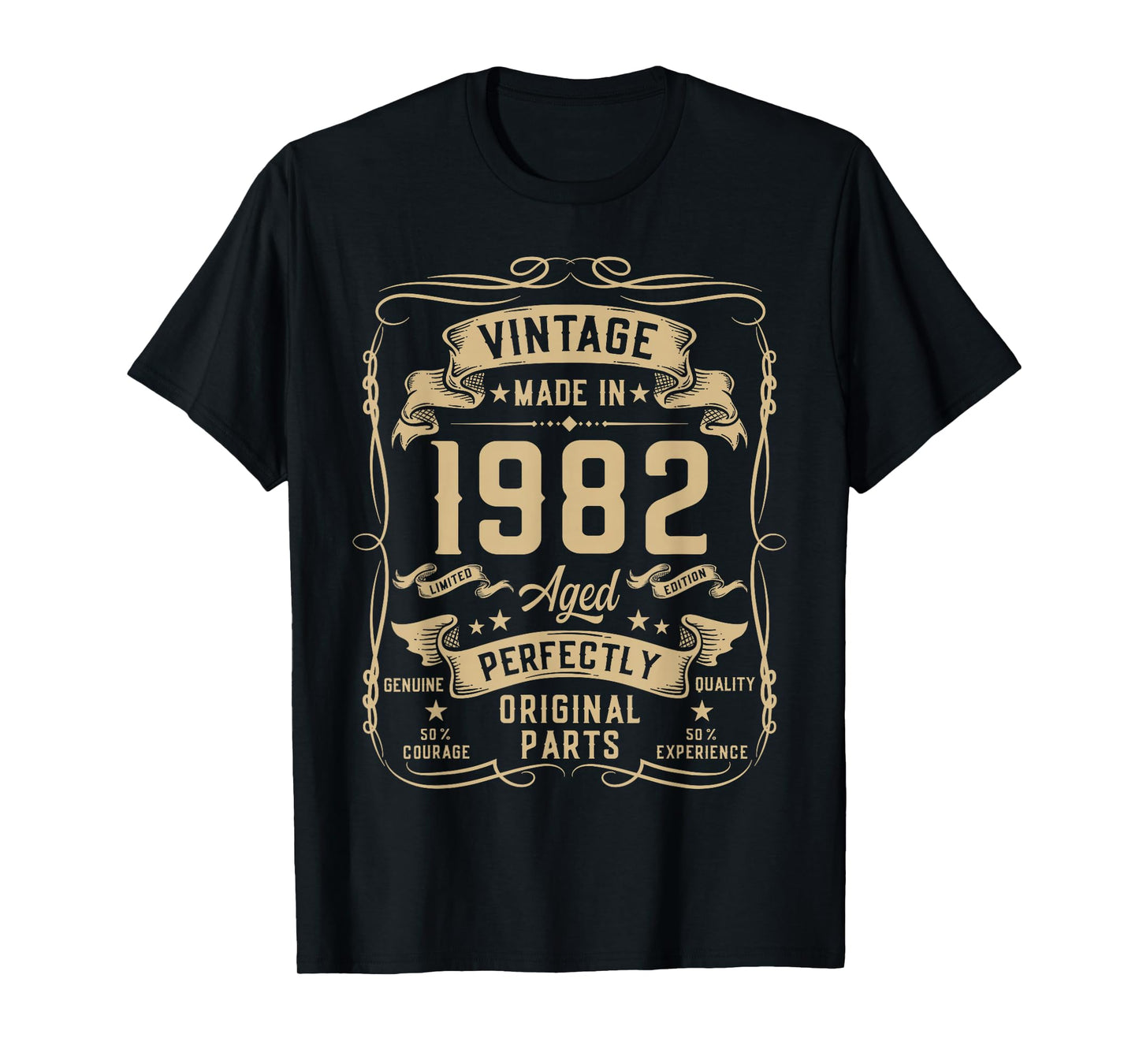Vintage 1982 44yr 44th Birthday Gifts for Men 44 Years Old T-Shirt