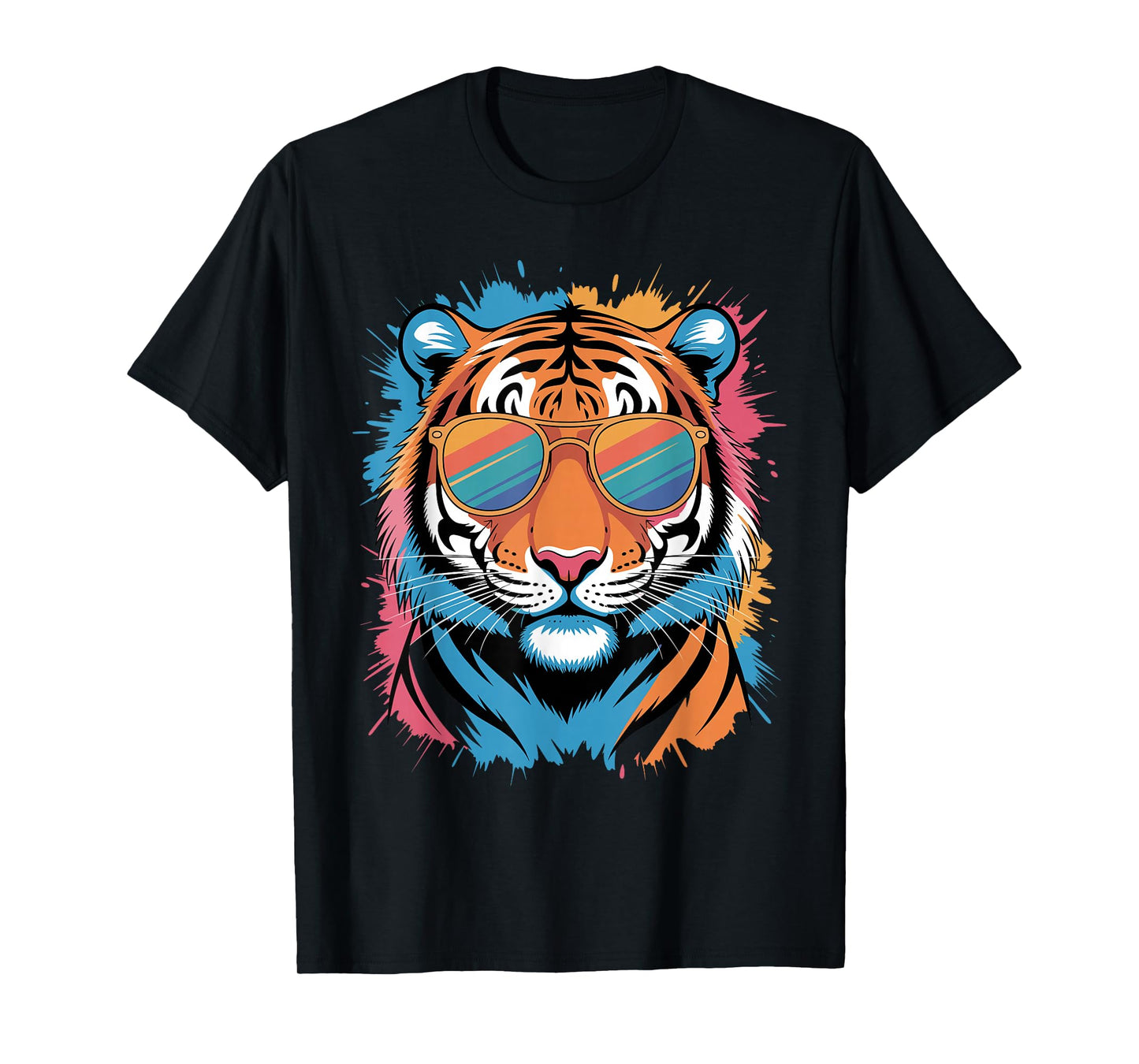 Cool Tiger Costume for Men Women Kids Pattern Tiger Lover T-Shirt