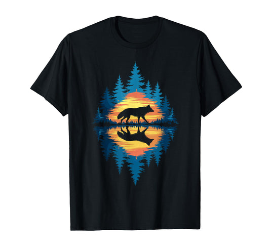Wolf Forest Nature Wildlife Outdoor Men Women Kids Boys T-Shirt