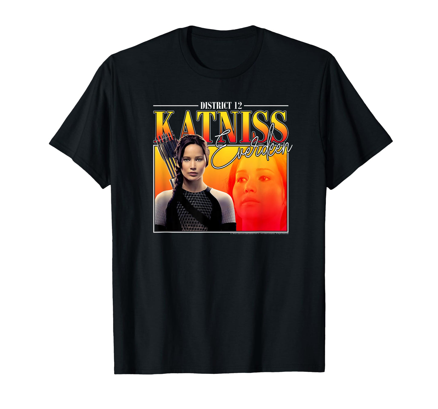 The Hunger Games District 12 Katniss 90's Style Movie T-Shirt