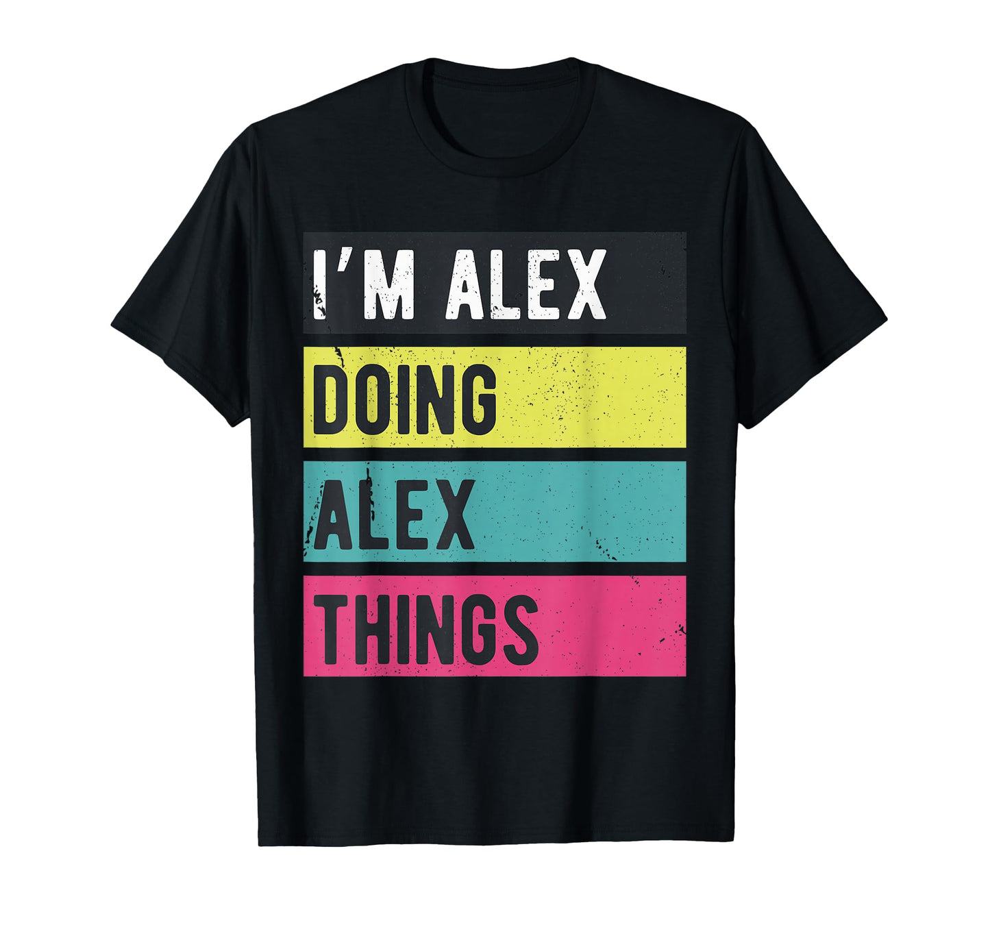 Doing Alex Things Funny Personalized Names Retro T-Shirt