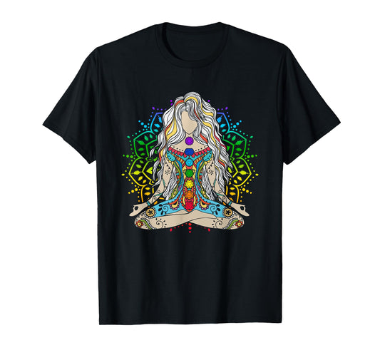 Yoga Meditation Spiritual Body Energy Chakra Buddha T-Shirt