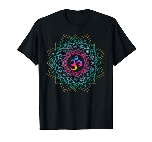 Om Meditations Mandalas Yoga Unisex T-Shirt