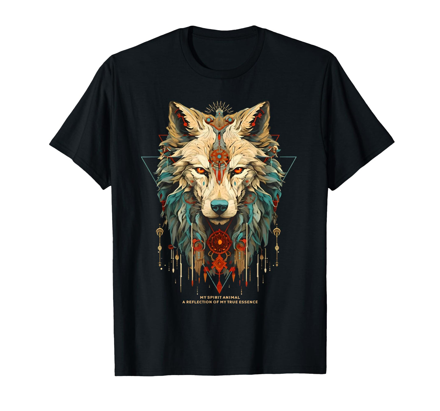 Wolf Spirit Animal Sacred Shaman Native American Clan T-Shirt