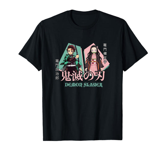 Kids Demon Slayer: Kimetsu no Yaiba Nezuko Tanjiro Siblings T-Shirt