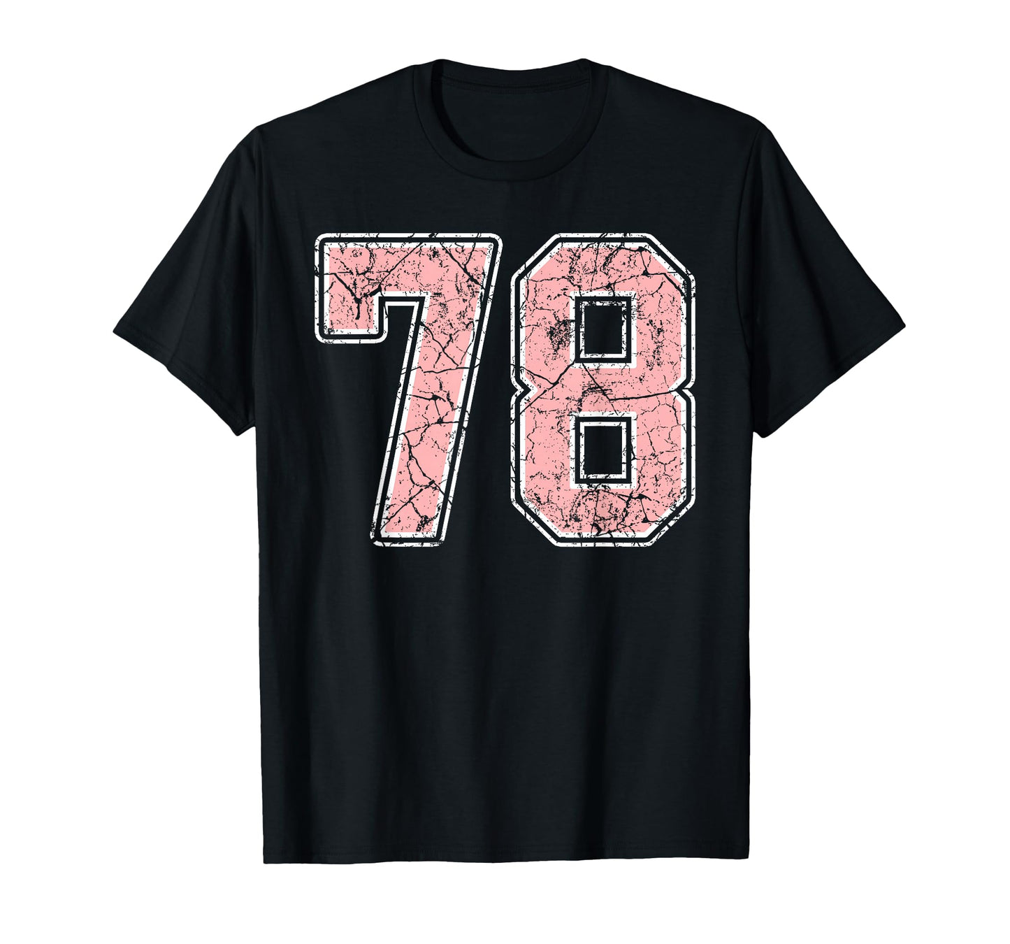 Pink and White Number 78 Jersey Player Uniform #78 Fan T-Shirt