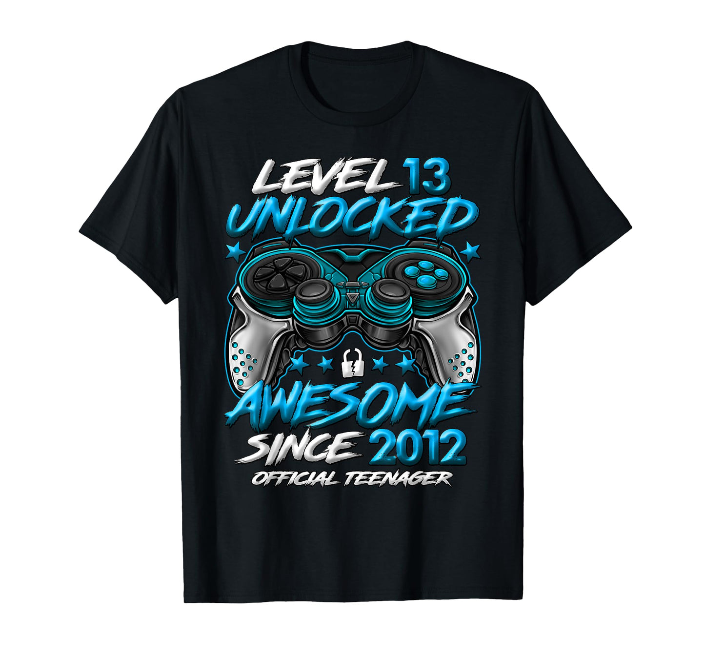 Official Teenager Level 13 Unlocked Gifts 13th Birthday Boy T-Shirt