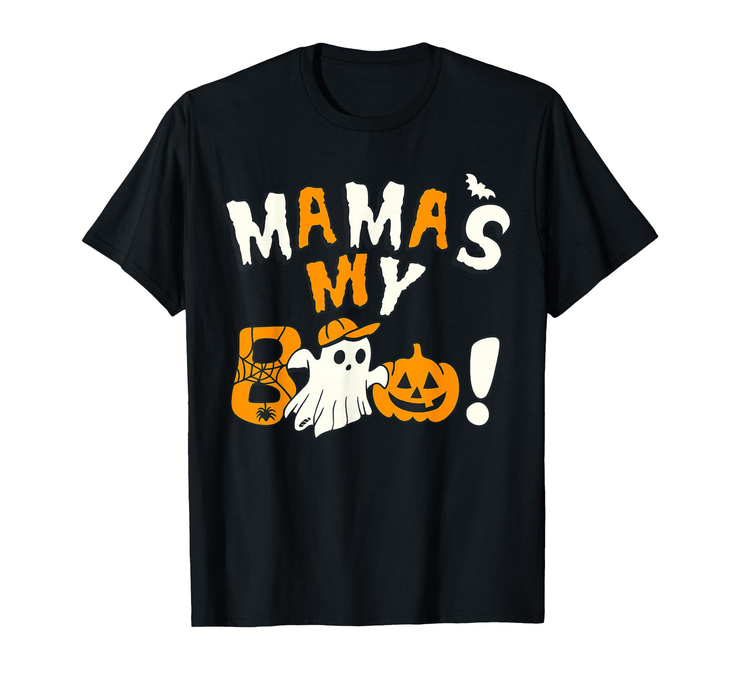 Mama is My Boo Halloween Ghost Toddler Boys Girls Kids T-Shirt