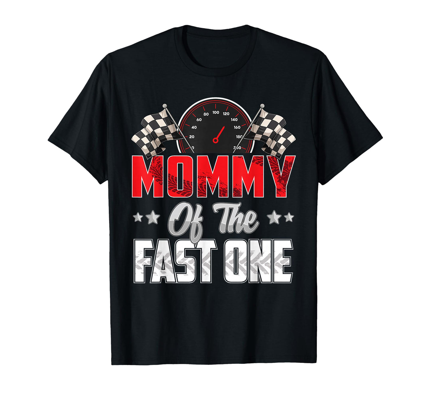 1 year old racing car fast one birthday 1st Family Mommy T-Shirt