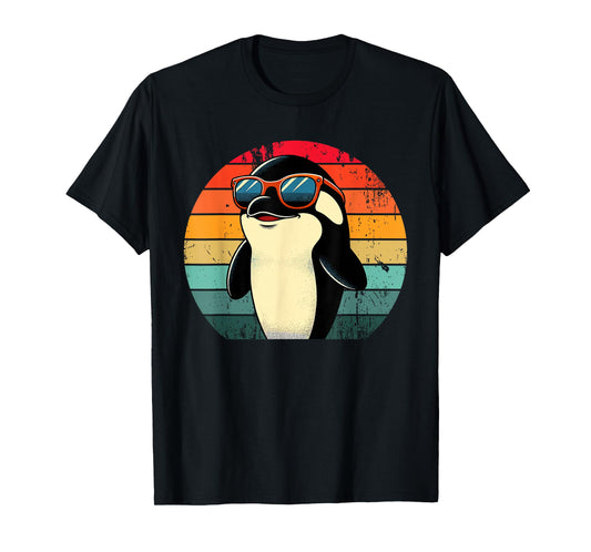 Pool Party Retro Orca Men Women Kids Funny Orca T-Shirt